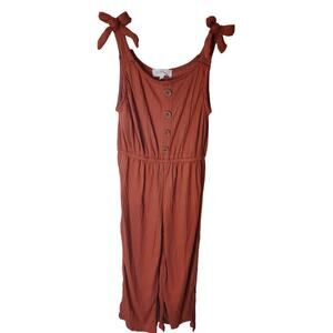 Kensie Girl Tie Shoulder Ribbed Jumpsut, NWOT, Girls 10